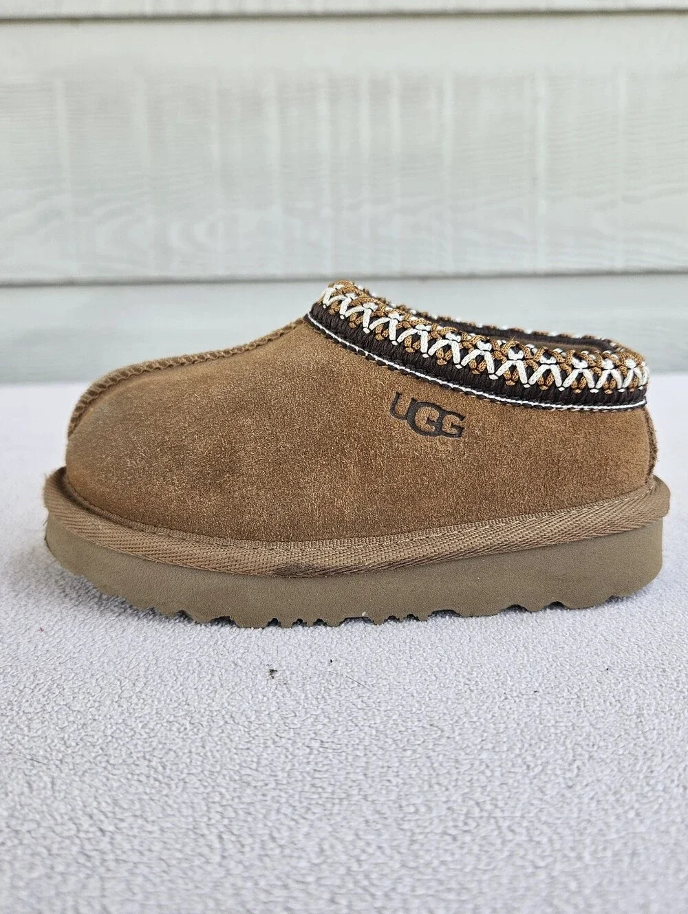 UGG Tasman II Clog House Slippers Toddler SZ 6 Chestnut Brown Slip-On